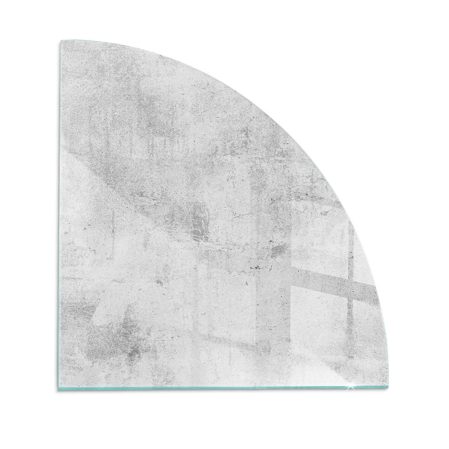 ArtPrintCave Glasplatte Grau 100x100x0.4 cm