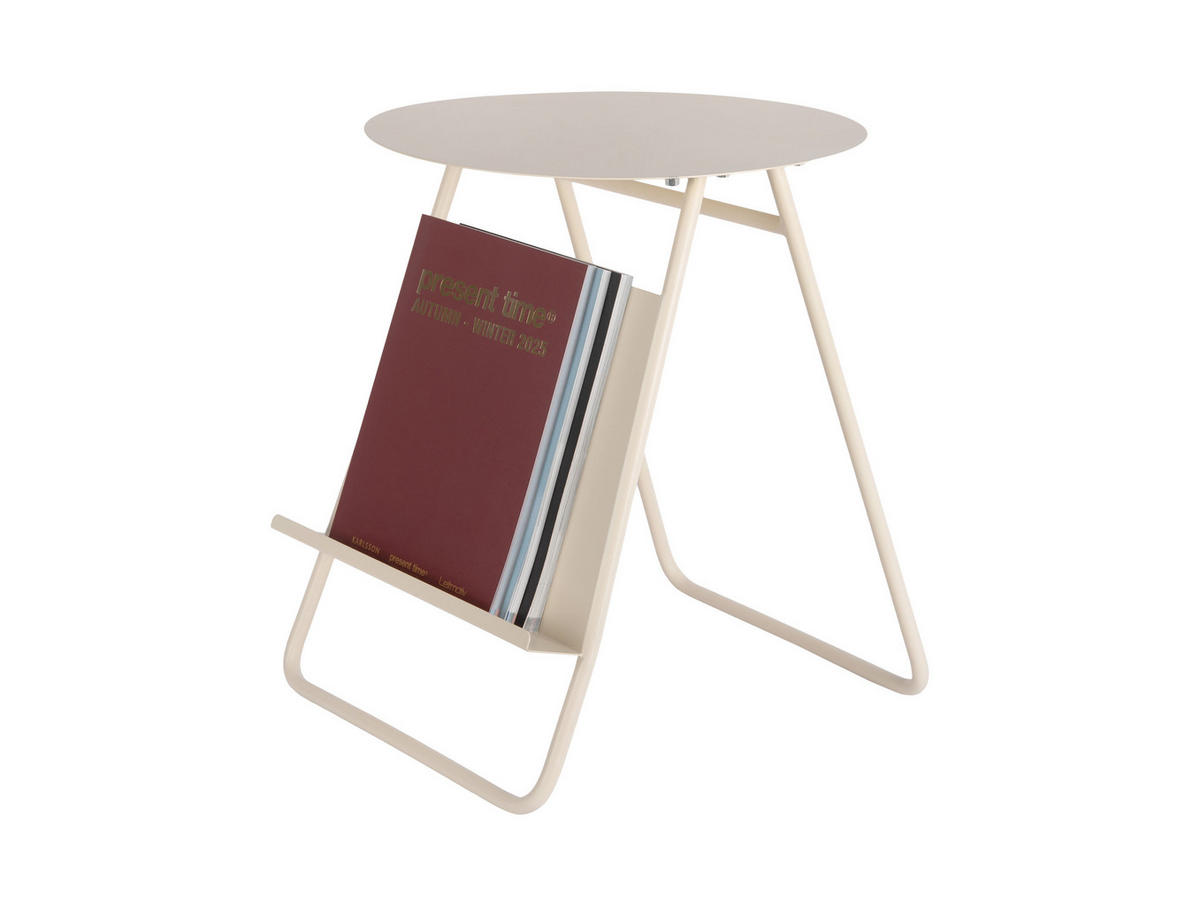 BEISTELLTISCH Esencia - Weiß - 40/40/48 cm - Weiß, Metall (40/40/48cm) - Leitmotiv