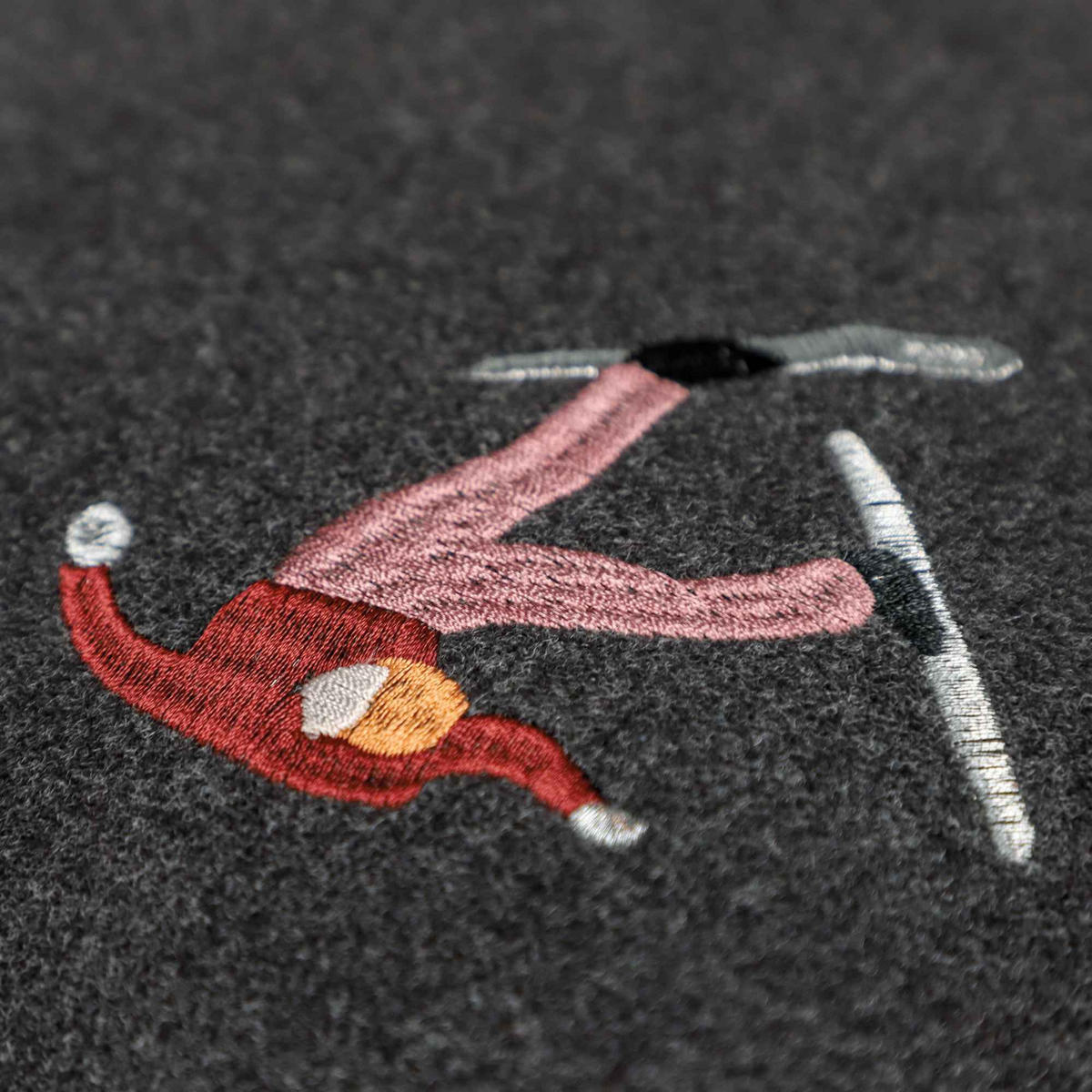ZIERKISSENHÜLLE SKIING - Anthrazit, Textil (50/50cm) - Sportalm Kitzbühel