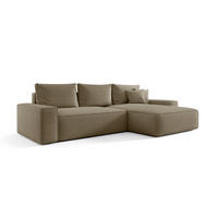 ECKSOFA Walken Mit Schlaffunktion - Braun, Holzwerkstoff/Textil (280/185cm) - Fun Möbel
