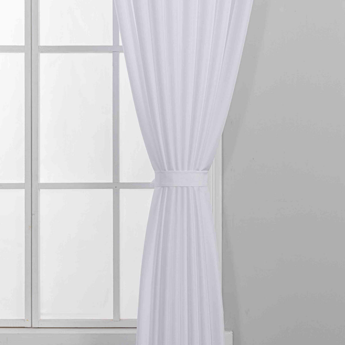 GARDINE Wellenvorhang Wien 245x300 cm Weiß - Weiß, Textil (300/245cm) - Gardinenbox