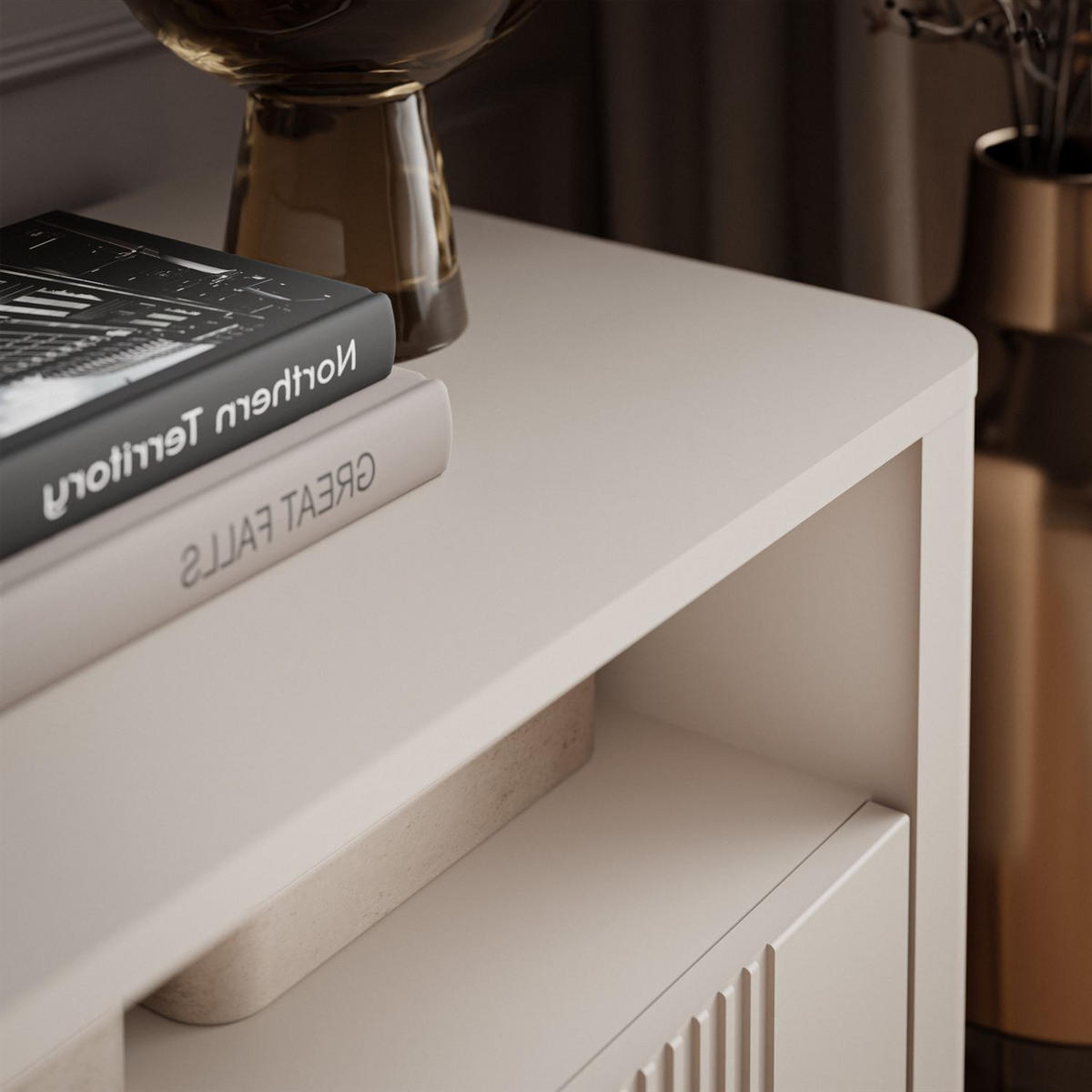 TV-LOWBOARD ELYSIA KASCHMIR mit Schubladen - Kaschmir, Holzwerkstoff (165/55/39cm) - Lookway