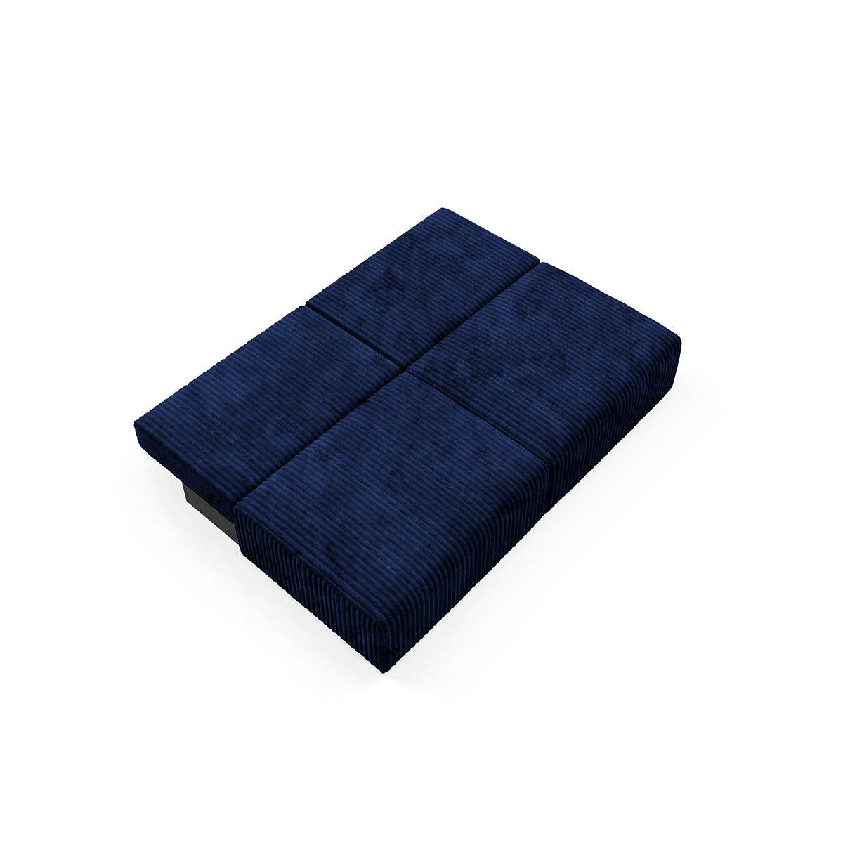 SOFA Angela 3 Sitzplätze Marineblau - Blau, Holz (216/86/102cm) - Petits-meubles