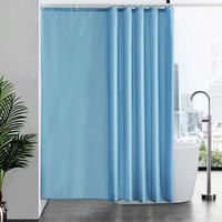DUSCHVORHANG Hellblau 200 x 200 cm - Hellblau, Textil (200/200cm)
