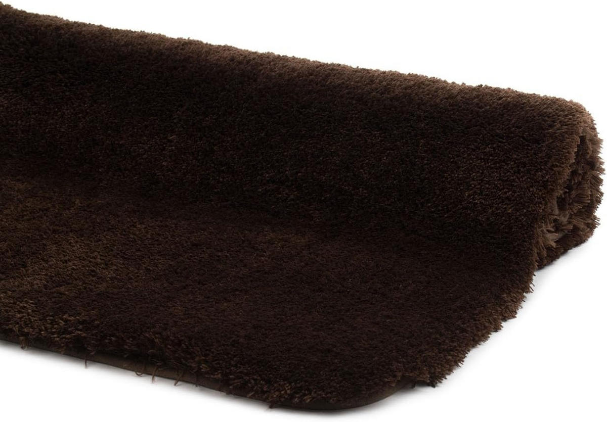 BADTEPPICH Deluxe DUNKELBRAUN 70X120CM - Dunkelbraun, Textil (120/70cm)