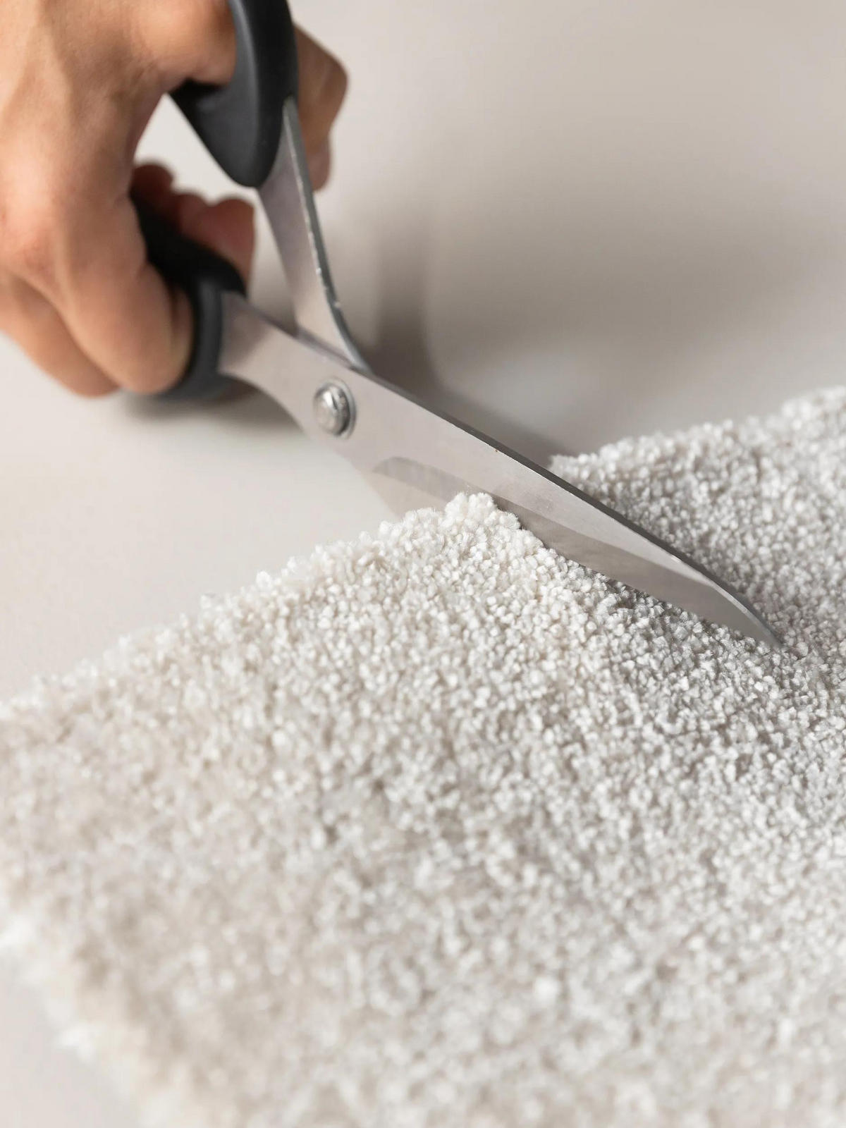 PRATELNÝ koberec Nina Krémová ø 150 cm kulatý - krémová, plast/umělá hmota (150/150cm) - benuta Nest