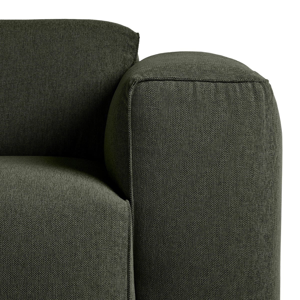 ECKSOFA mit XL-Longchair - Schwarz/Grau, Kunststoff/Textil (260/171cm) - home24