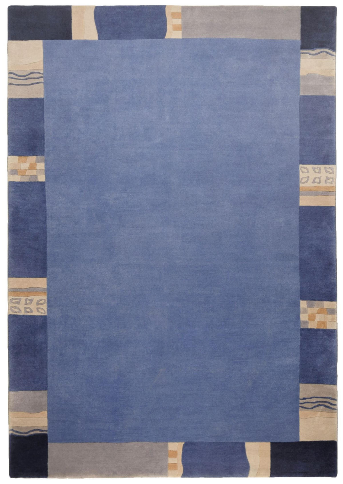 WOLLTEPPICH Avanti 40x60 cm - Blau, Textil (40/60cm) - THEKO