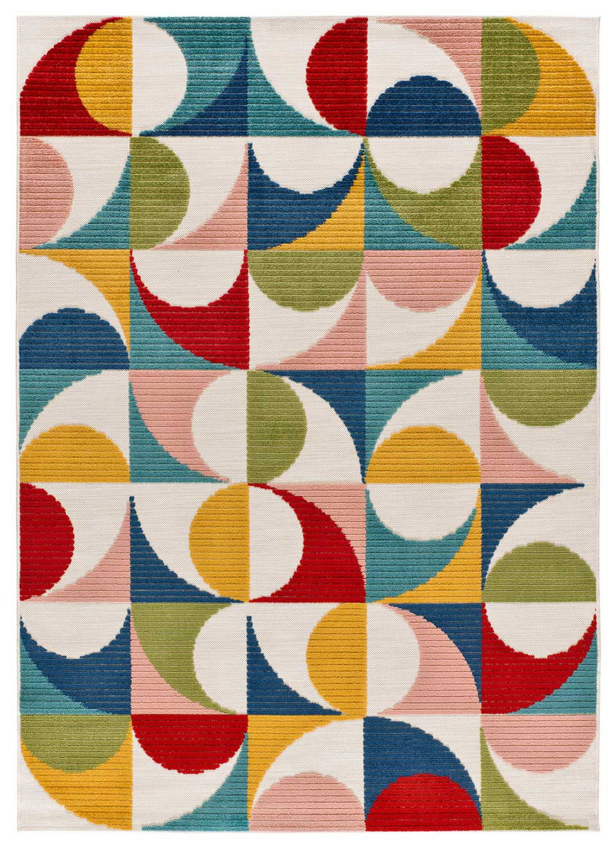 OUTDOORTEPPICH Mehrfarbiger Mila 120/170 cm - Multicolor, Kunststoff/Textil (120/170cm) - Atticgo