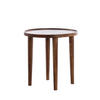 BEISTELLTISCH Qiano Braun Ø45/45 cm - Dunkelbraun, Holz (45/45/45cm) - Light & Living