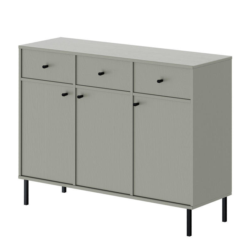 Idohome Kommode Eukalyptusholz 124.5x95x40.8 cm