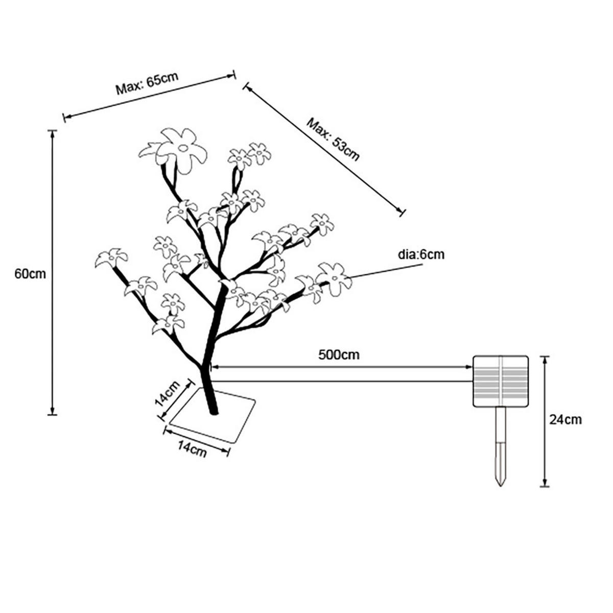 LED AUSSENLEUCHTE Metall Schwarz stehend - Schwarz, Metall (53/65/62cm) - Globo Lighting