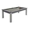 MULTIFUNKTIONSTISCH Billard & Tischtennis - 213 x 112 x 81,5 cm - Grau - BALTHAZAR - Grau, Holz (213.4/111.8cm) - Vente-Unique