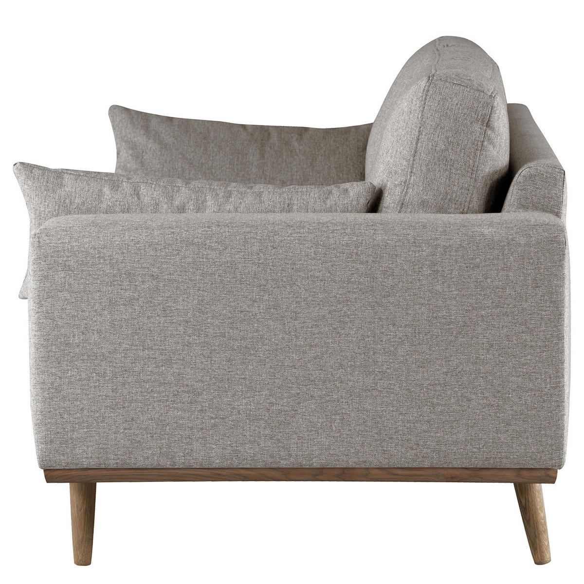 3-SITZER SOFA - Graubraun, Textil (237/81/88cm) - home24