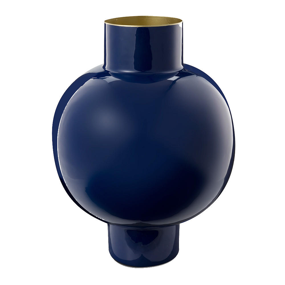 VASE Metal large royal blau 31.5x42 cm - Dunkelblau, Metall (42cm) - Pip Studio