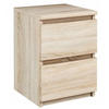 NACHTTISCH EX3 mit 2 Schubladen Sonoma Eiche 30/30/42 cm - Sonoma Eiche, Holzwerkstoff (30/42/30cm) - Matkam Möbel