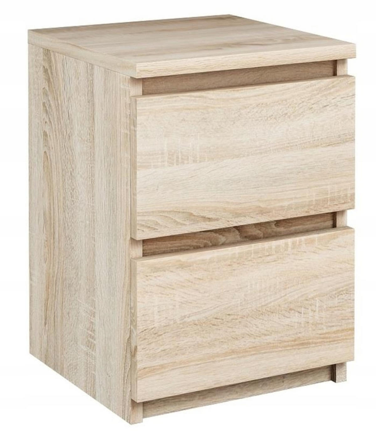 NACHTTISCH EX3 mit 2 Schubladen Sonoma Eiche 30/30/42 cm - Sonoma Eiche, Holzwerkstoff (30/42/30cm) - Matkam Möbel