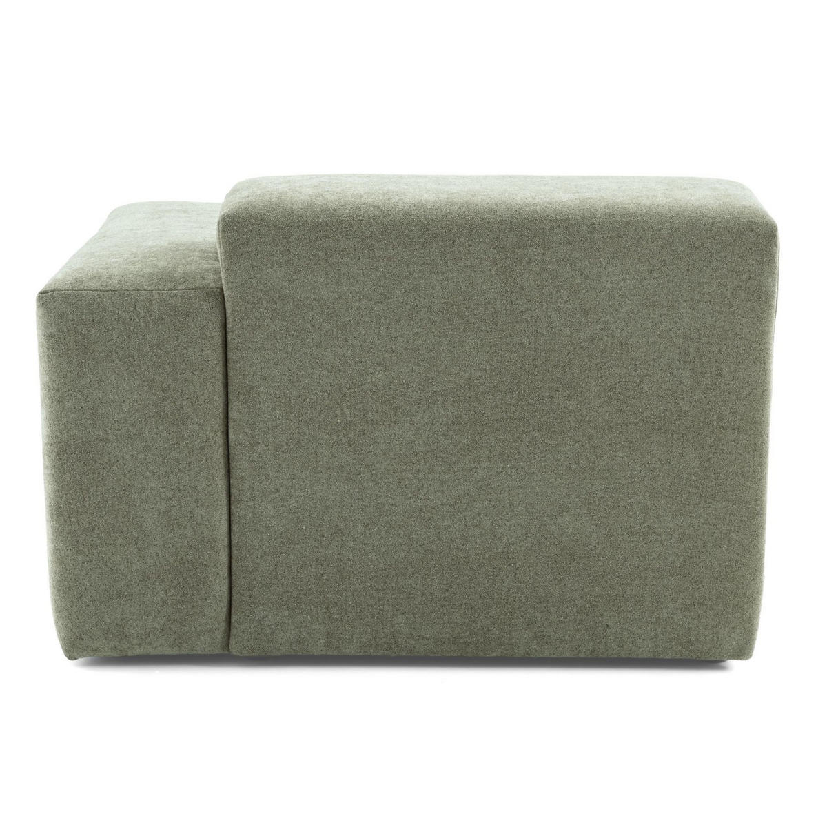 3-SITZER modulares Sofa HEAVEN SET 1 Links, Breite 255 cm Webstoff Grün - Schwarz/Grün, Holz/Kunststoff (255/71/102cm) - Muffo