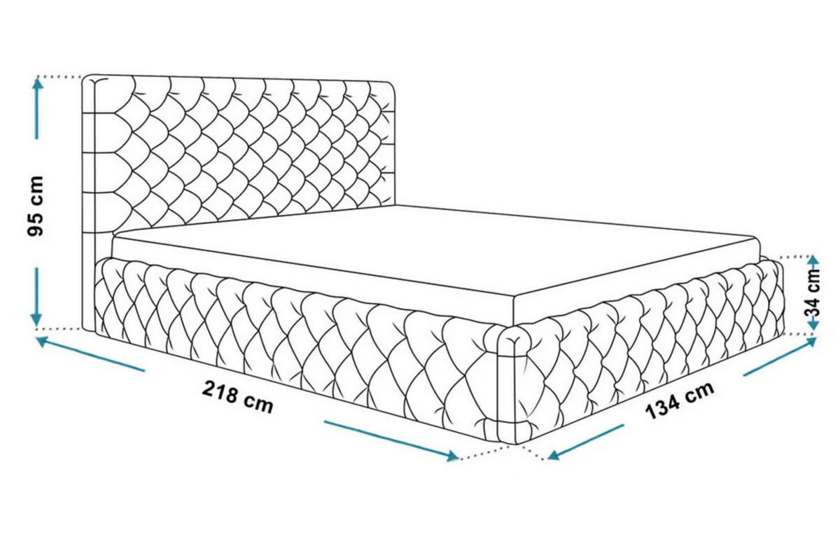 POLSTERBETT SIM 8 mit Kopfteil, 120 x 200 cm mit Bettkasten und Lattenrost aus Holz, Velourstoff, Farbe: Beige - Beige, Holz/Kunststoff (120/200cm) - Sepro Meble