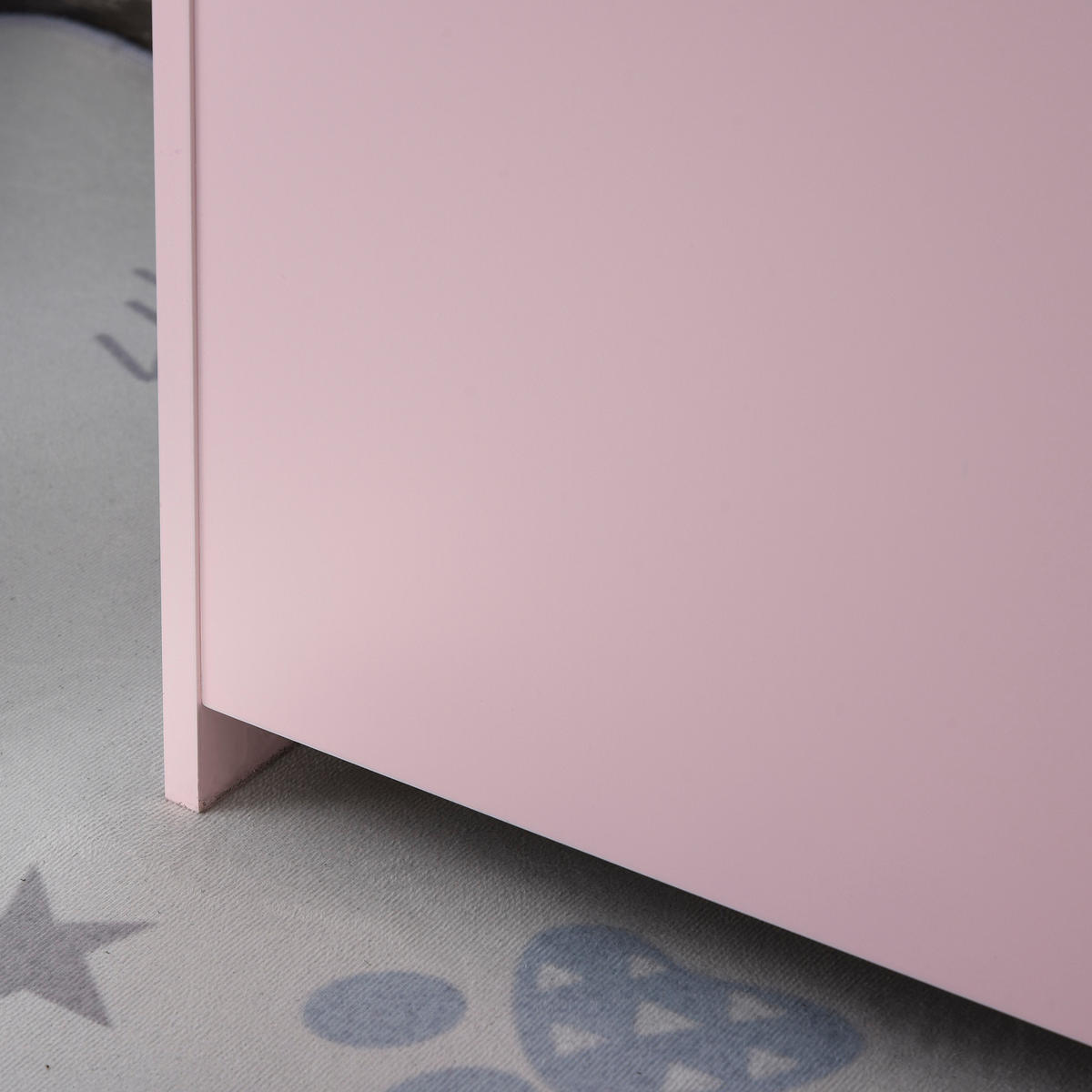 SPIELZEUGTRUHE DE-17224 mit Gasdruckdämpfer, MDF Rosa - Pink, Metall (101.6/152.4cm) - ComfortXL