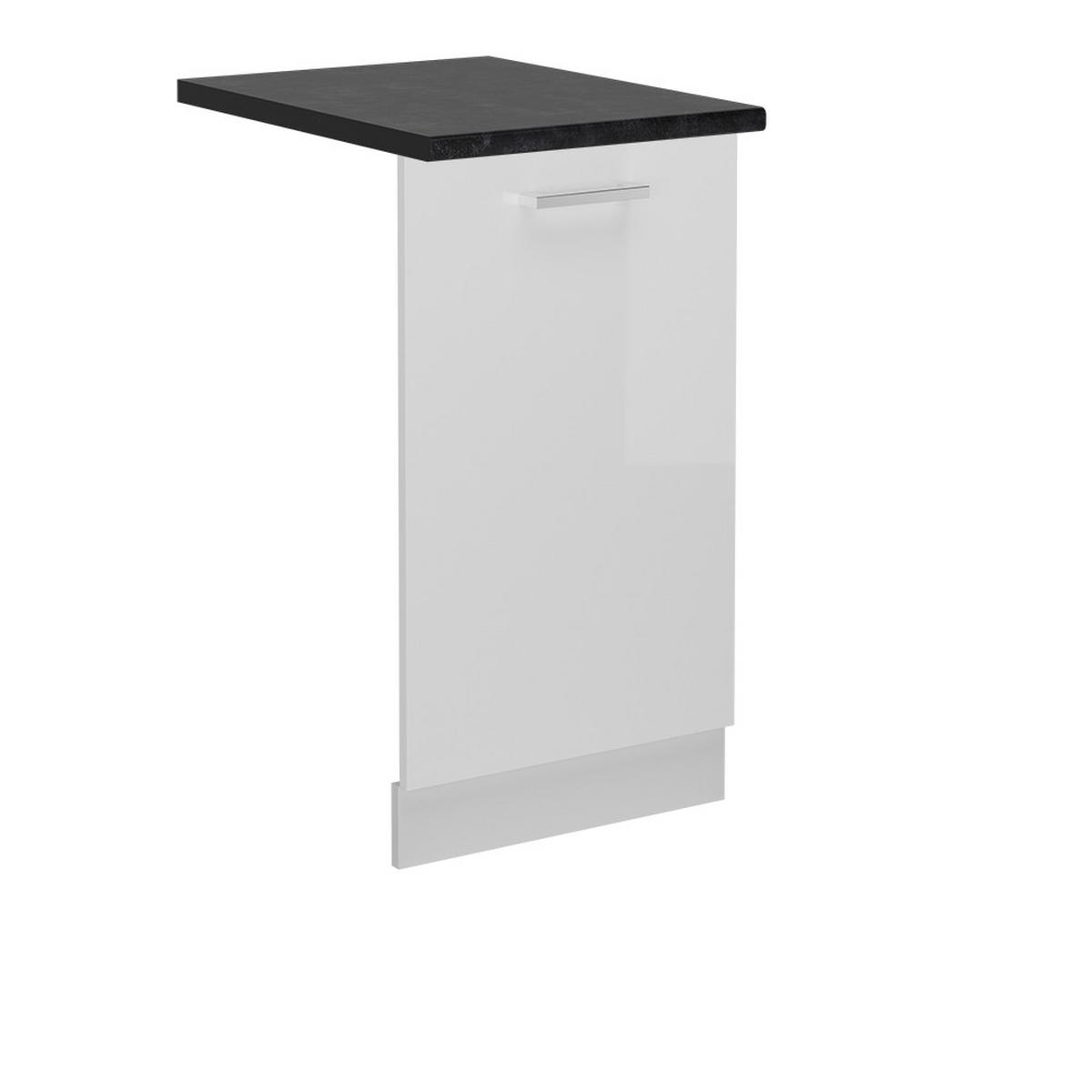 KRYT MYČKY NÁDOBÍ R-Line Bílá vysoký lesk - bílá/vysoce lesklá bílá, kompozitní dřevo (45/81.8/1.6cm) - Vicco