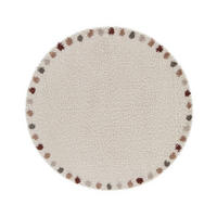 RUNDER Teppich für Innen- und Außenseite beige - Beige, Textil (160/160cm) - AFK Living