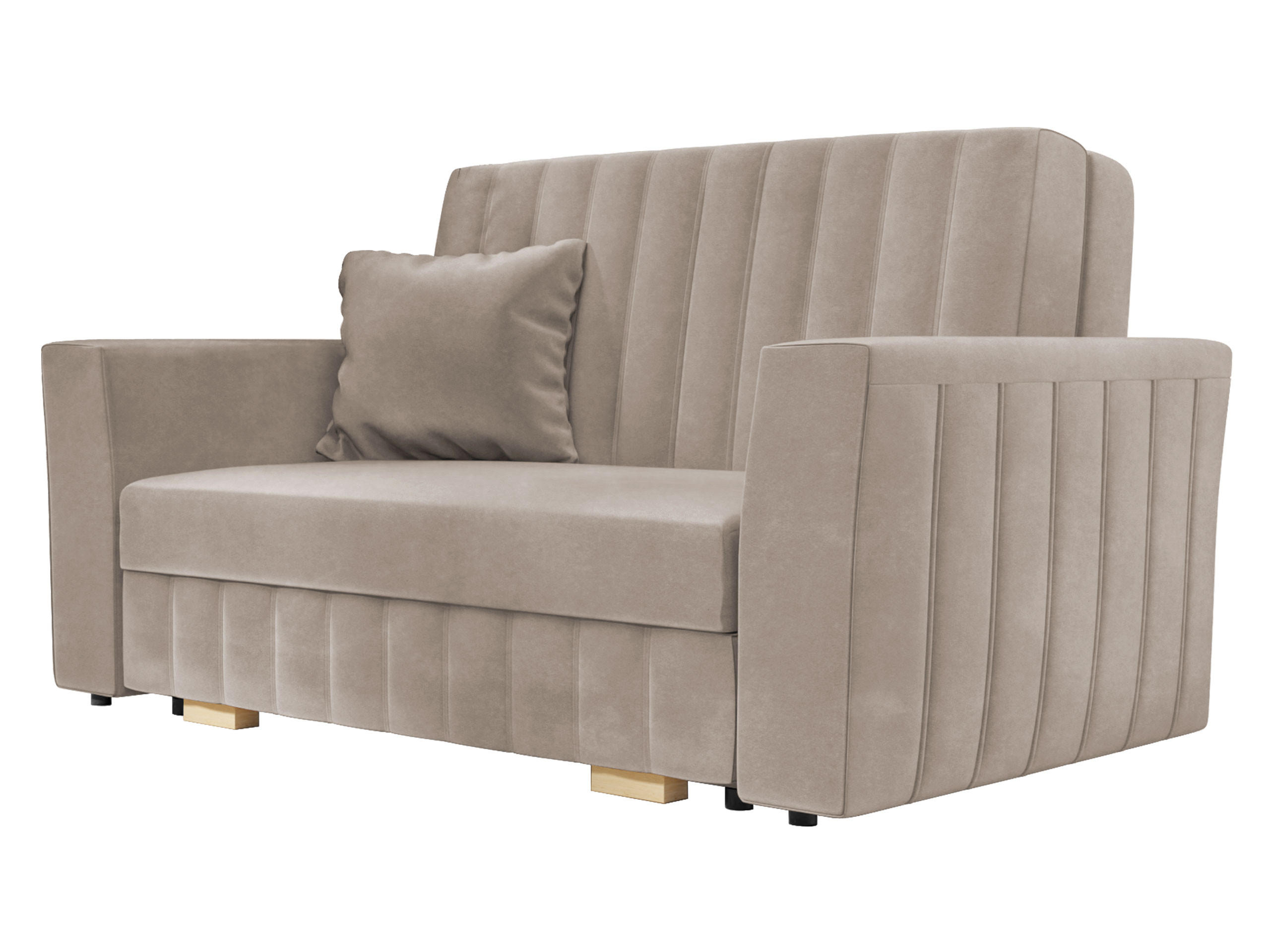 SCHLAFSOFA Viva Glam II - Naturfarben, Holz/Kunststoff (145/85/98cm) - MIRJAN24