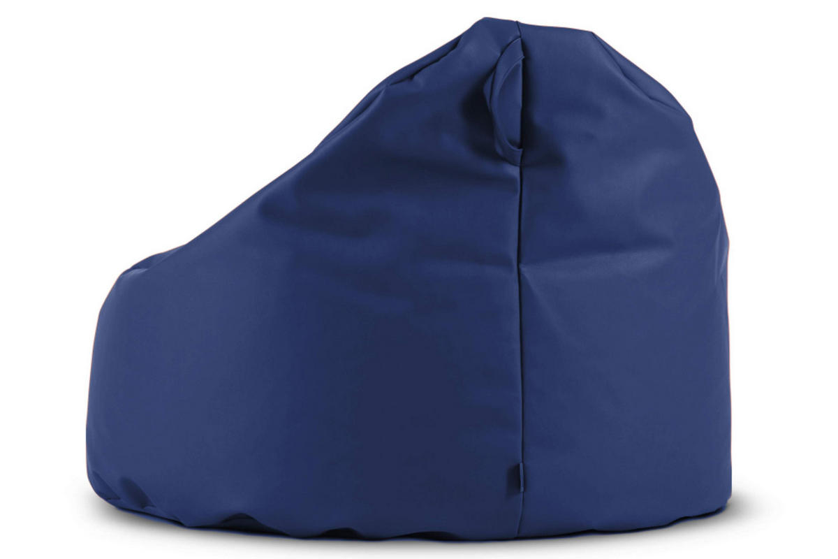 SITZSACK COSMO aus Lederoptik, Marineblau - Blau/Grün, Textil (85/80/85cm) - KONSIMO®