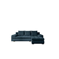 ECKSOFA TOMI Abriamo Marineblau Rechts - Dunkelblau, Holz (237/150cm) - Kaiser Möbel