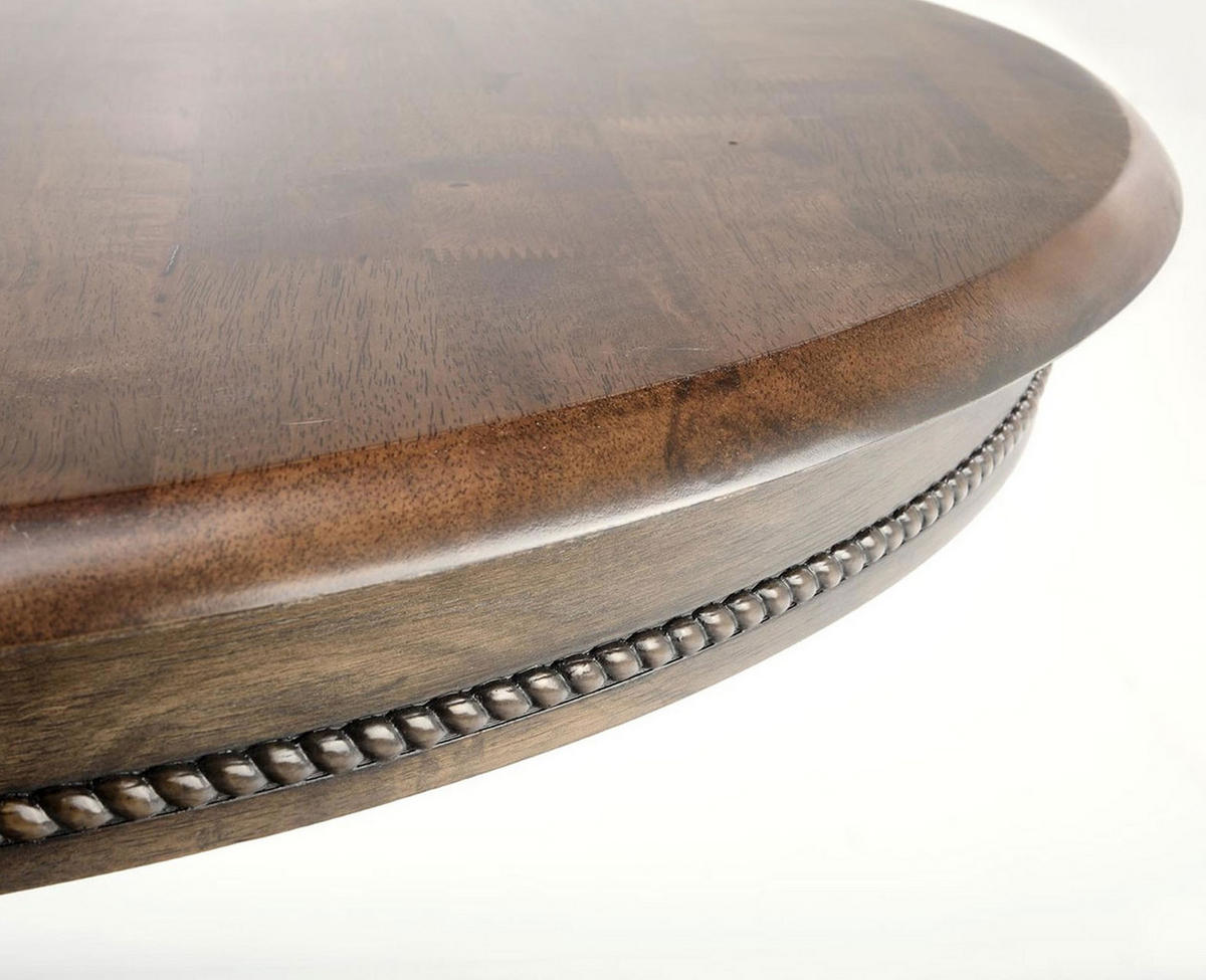 ESSTISCH William Nussbaum hell 90-124 / 90 / 75cm - Nussbaumfarben, Holz (90/124/76cm) - Feldmann-Wohnen