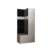 GARDEROBEN-SET Orion XXIV - Kaschmir/Anthrazit, Holzwerkstoff/Kunststoff (82/186/46cm) - MIRJAN24