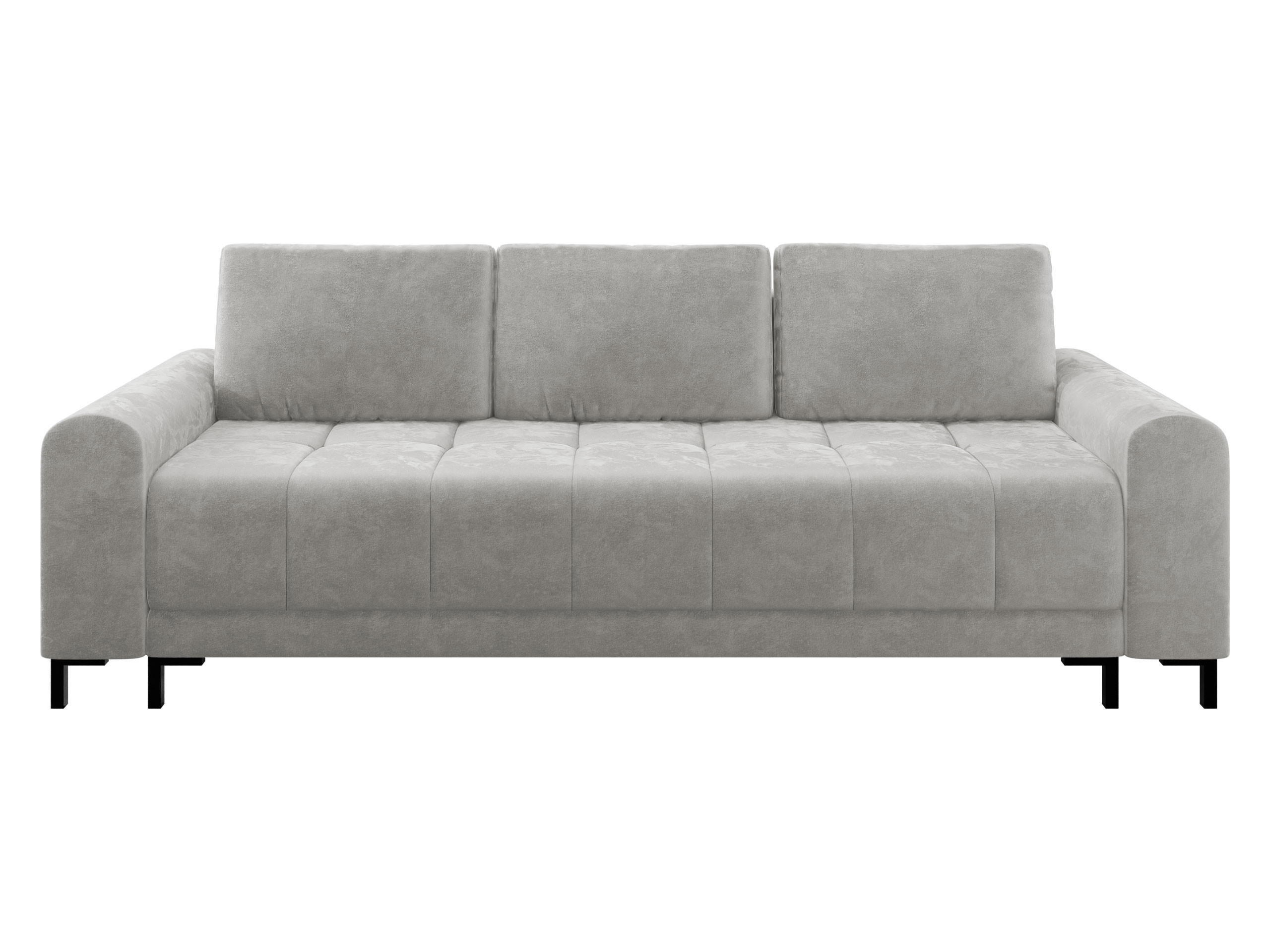 SCHLAFSOFA Aris - Hellgrau/Schwarz, Holz/Textil (238/92/95cm) - MIRJAN24