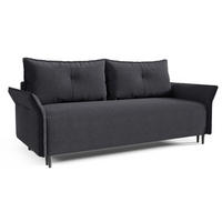 SOFA Dunkelgrau ASZTON Mit Dünnen Armlehnen - Graphitfarben, Naturmaterialen/Textil (235/100/86cm) - Sepro Meble
