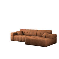 ECKSOFA NIMES Stoff Perfect Harmony Orange Rechts - Orange, Holz/Kunststoff (265/168cm) - Kaiser Möbel