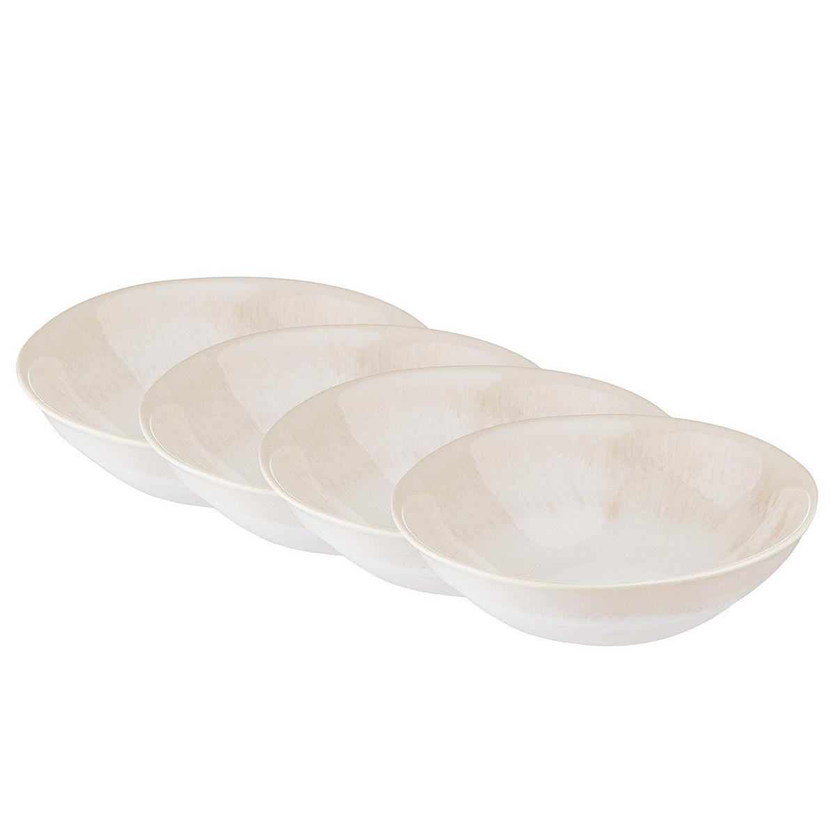SCHALE (4er Set) Atlantis - Beige, Keramik (19/19/6cm) - Butlers