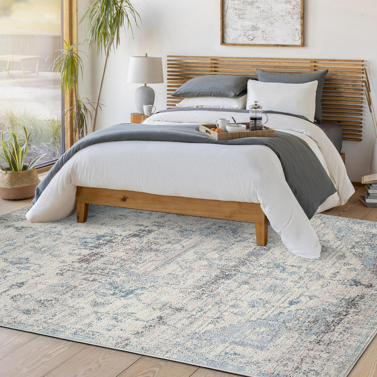 VINTAGE-TEPPICH Lya 160/213 cm Elfenbein - Weiß, Textil (160/213cm) - LIVABLISS
