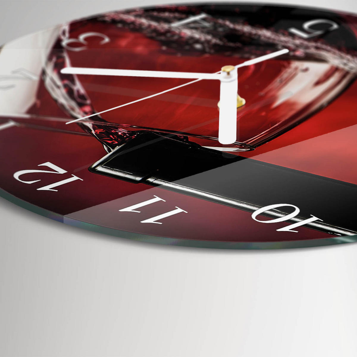 WANDUHR fi30 cm - Weinglas - Rot, Glas (30/30/0.4cm) - TULUP