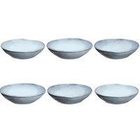 SCHALEN Wolke Ø19cm - 6er-Set - Sturmgrau - Grau, Keramik - Björn