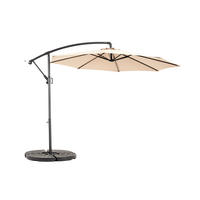 SONNENSCHIRM 14,8 Fuß, khaki (ohne Sockel) - Braun, Metall (31/193cm) - Kaket