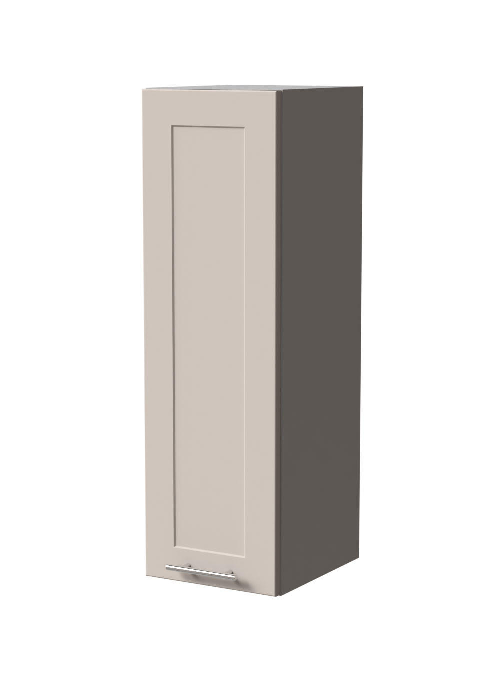 HÄNGESCHRANK Oslo W4/30 Grau / Kaschmir Matt 30 / 32,5 / 96cm - Kaschmir/Grau, Holz/Holzwerkstoff (30/96/32.5cm) - Feldmann-Wohnen