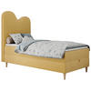 BOXBETT FLOW 90/180 Gelb Velvet - H3 - Gelb, Holz/Textil (90/180cm) - MKS