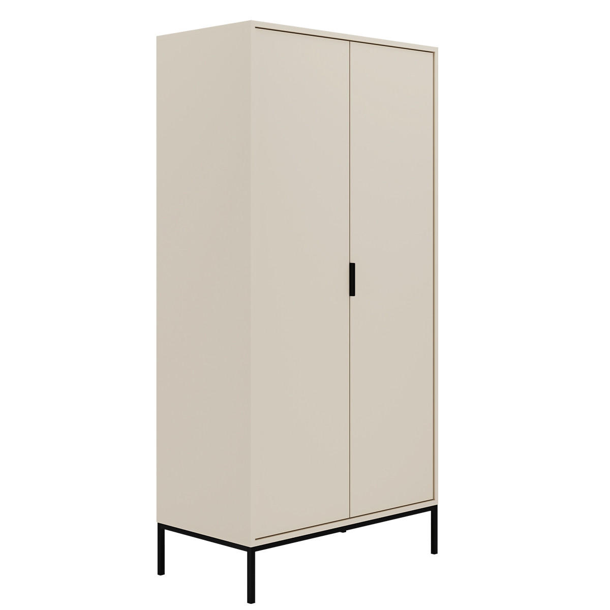 Petits-meubles SCHRANK Beige 100cm × 55cm × 205cm