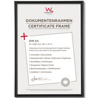 BILDERRAHMEN Galeria Kst.Rahmen 21x29,7 cm SCHWARZ - Schwarz, Kunststoff (22.1/30.8/1.9cm) - walther design