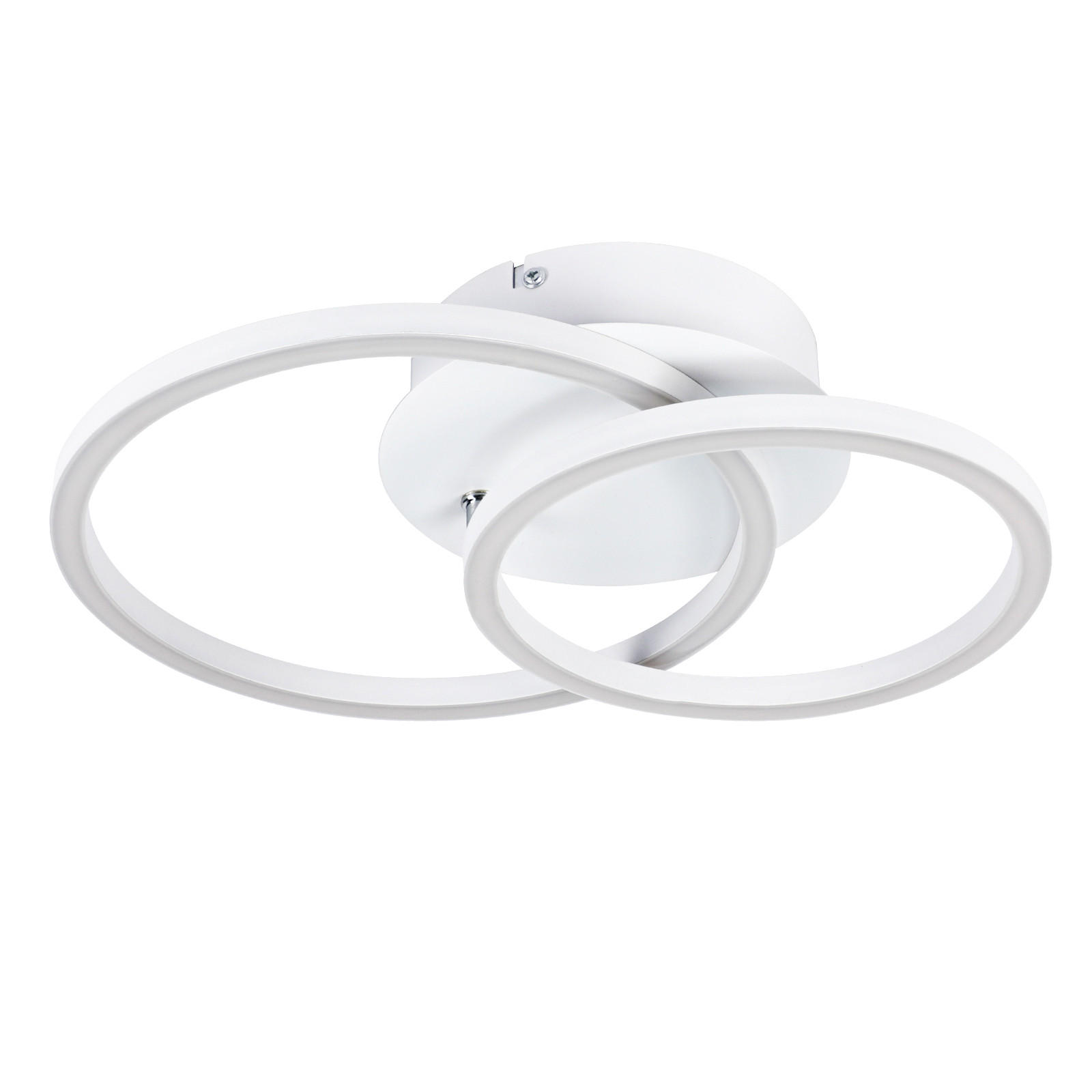 LED-DECKENLEUCHTE Eisenhainbach 25/7.4/34.4 cm - Weiß, Metall (34.4/25/7.4cm) - ZMH