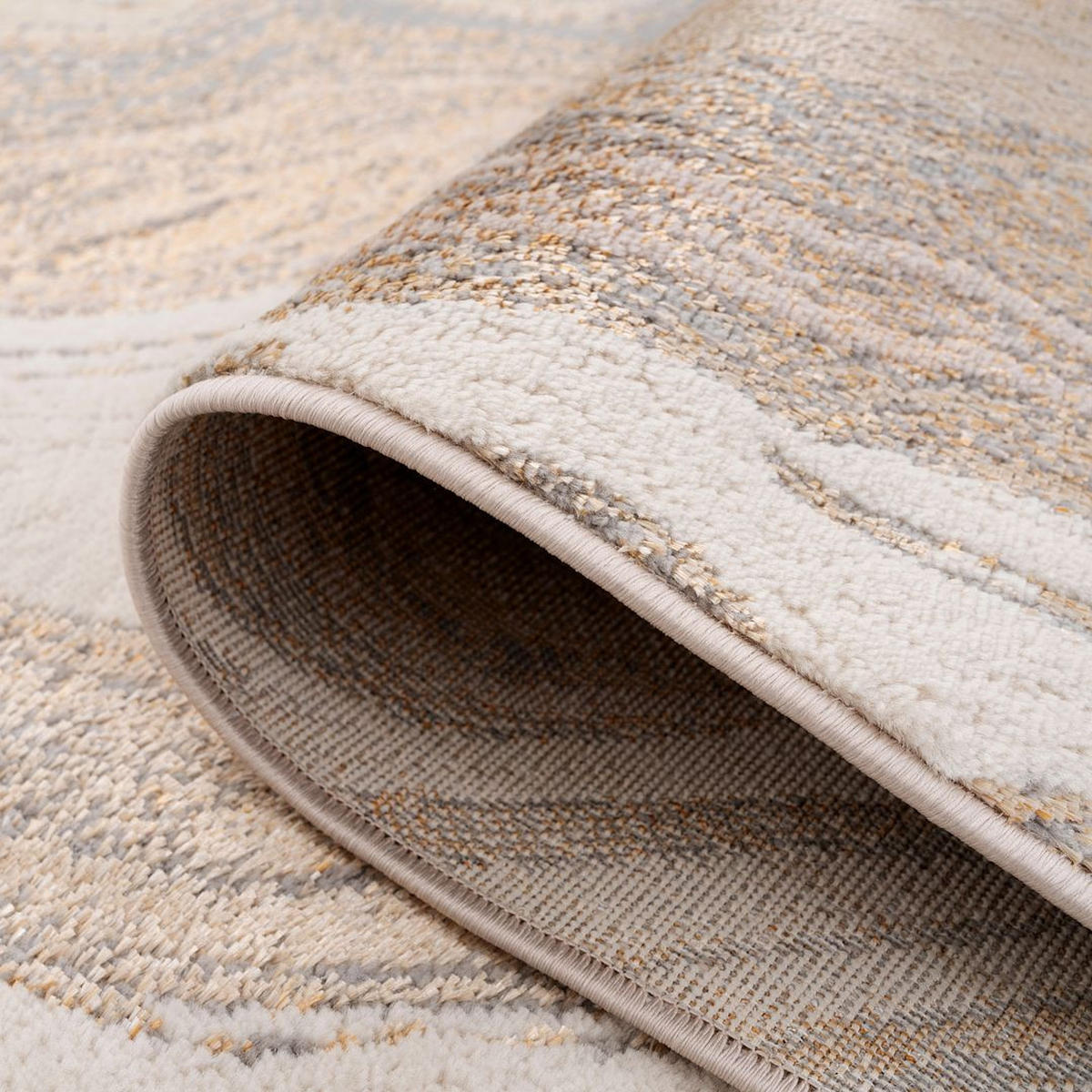 WEBTEPPICH Voyage Voyage Aliz Beige - Beige, Textil (119/170cm) - Kukoon Rugs