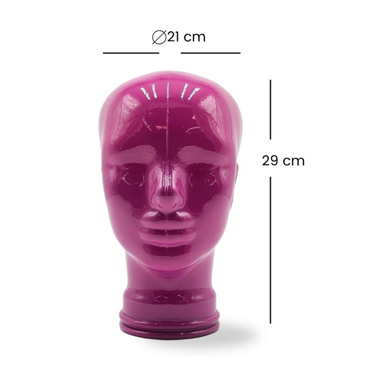 KOPFHÖRERSTÄNDER DYLAN Glas OP2 pink - Pink, Glas (21/29/21cm) - DESIGN DELIGHTS