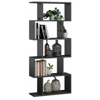 BÜCHEREGAL BASK Anthrazit 76,4/28/176 cm - Anthrazit, Holzwerkstoff (76.4/176/28cm) - Matkam Möbel