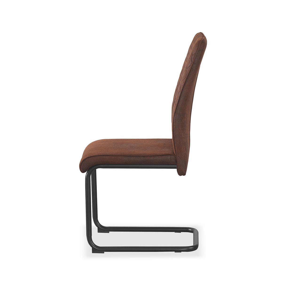 SCHWINGSTUHL THEO Braun 4 Stück - Braun, Textil/Metall (44/98/58cm) - B&D Home