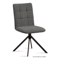 ESSZIMMERSTUHL (6er-Set) Drucy 47x91x60 Schwarz/Grau - Schwarz/Grau, Kunststoff (60/91/47cm) - 58aufmkessel