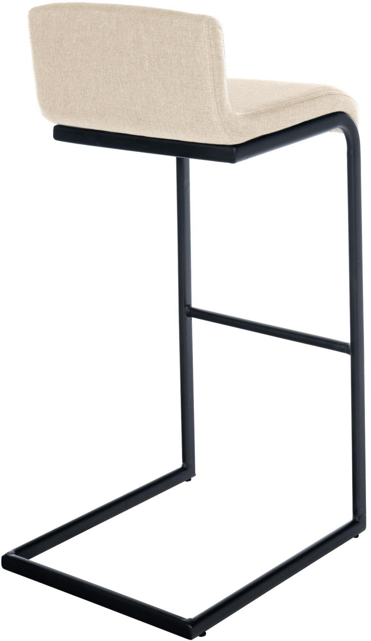 BARHOCKER Stoff Creme - Creme/Schwarz, Textil/Metall (40/96/50cm) - CLP